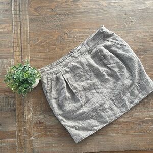 Tristan 100% Linen Skirt With Pockets Size 14